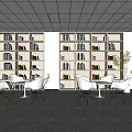 Modern Reading Room Reading Room 3d model