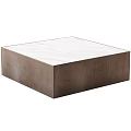 Modern Coffee Tables With Marble Tops And Sleek Light Grey Dark Brown Bases