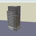 Modern Tall Office Building With Glass Facade And Modern Architectural Design