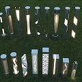 Various Stylish Design Outdoor Lights with Illuminated Patterns for Garden Decoration