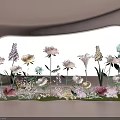 Colorful Flowers Arranged By Window With Soft Light And Decorative Blooms