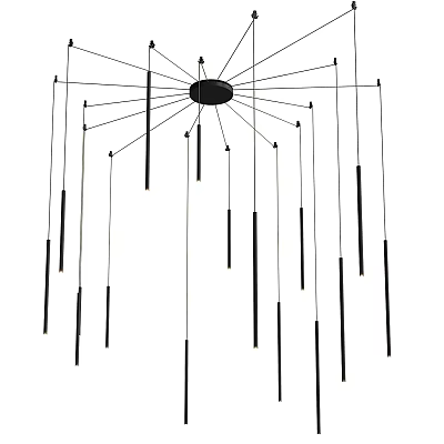 Modern chandelier metal chandelier 3d model