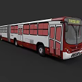 Red and White Articulated Bus with Fairview Route Display and Modern Design