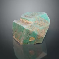 Wooden Stone Material Featuring Green And Beige Natural Texture Reflective Surface On Black Background