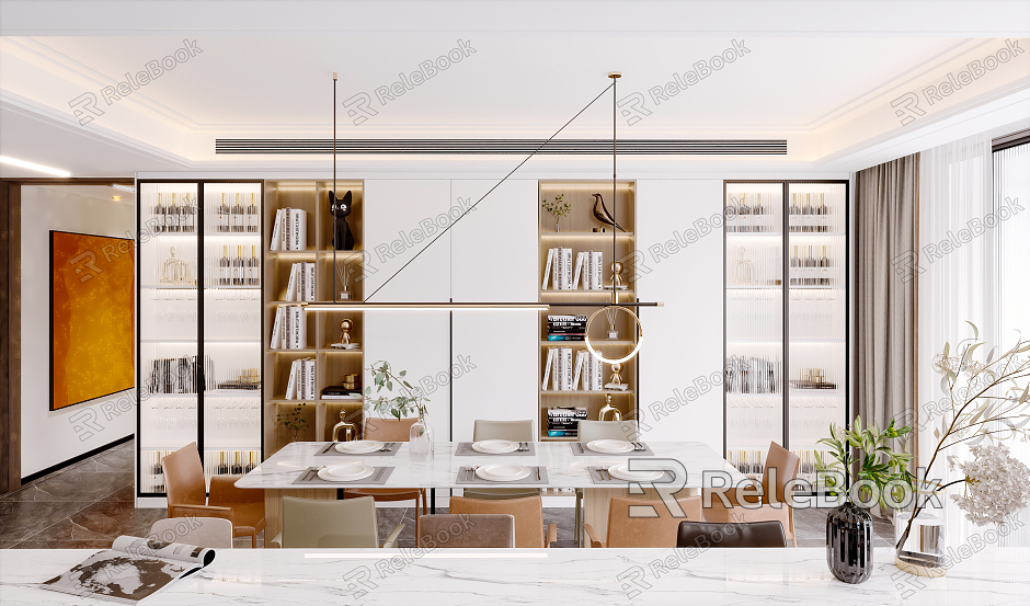 Light Luxury Restaurant Simple Restaurant model