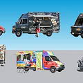 RV Mobile Convenience Store Mobile Commissary 2D 3d model