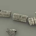 European Roman Column Broken Column 3d model