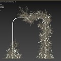 Wedding Arch Arch Gate Wedding Plant Green Plant Decoration 3d model