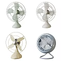 Collection Of Retro And Modern Style Cooling Fans With Various Designs And Colors