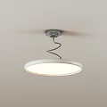 Modern Ceiling Light Designs With Petal Shaped Circular Lampshade And Spiral Connector
