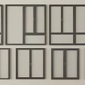 Stylish Casement Windows Collection With Various Designs And Modern Frames 3d model