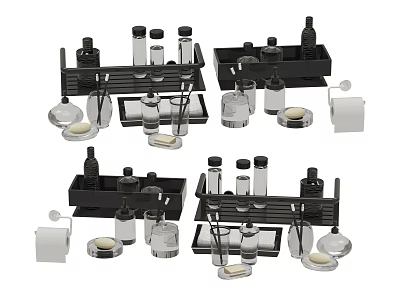 Modern toiletries 3d model Modern toiletries 3d model