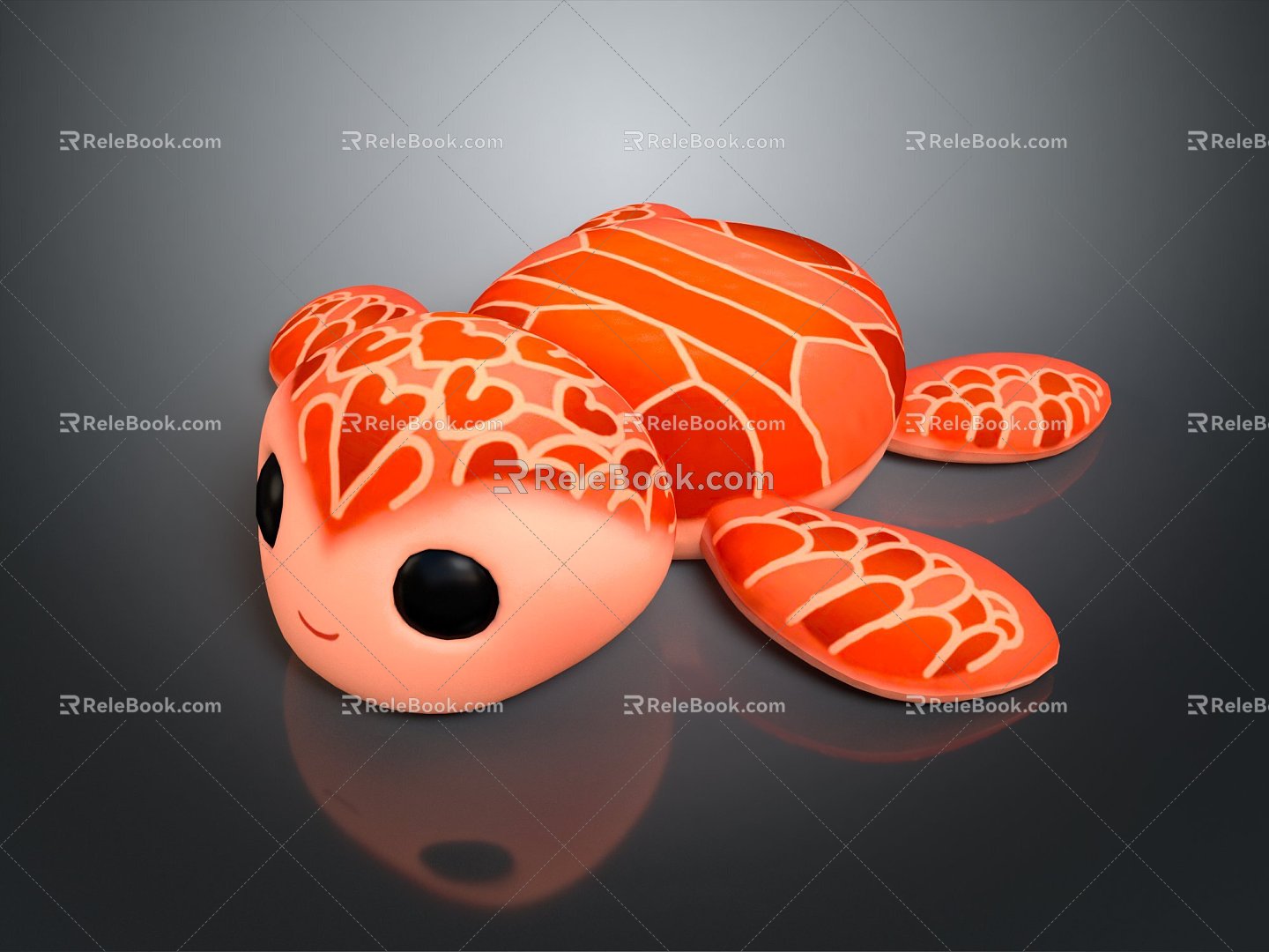 Modern Turtle Cartoon Turtle Snapping Turtle 3d model