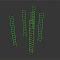 Household Ladders With Silver Gold Brown Colors For Home Daily Use