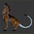 Mythical Hybrid Character With Horned Head Muscular Torso Animal Lower Body And Tail