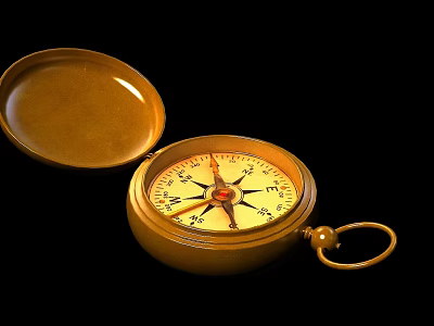 modern compass 3d model