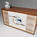 New Chinese Reception Desk Bar 3d model
