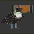 Furniture Decorative Pixel Art Toucan Figurine With Modern Design And Colorful Details