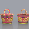 Colorful Inflatable Decorations Featuring Traditional Woven Patterns And Double Happiness Symbols