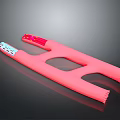 Medical Device Pink Surgical Instrument With Ergonomic Handle Dual Holes And Textured Surface
