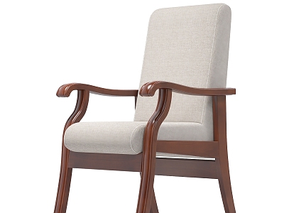 Chair linen chair solid wood chair mahogany conference chair reception chair office chair model