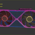High Performance Graphics Card With Dual Fans And Metal Frame Design