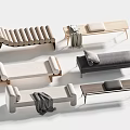 Bed End Stool Combination Sofa Stool 3d model