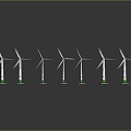 Modern wind power equipment, power equipment, power generation equipment, runner 3d model