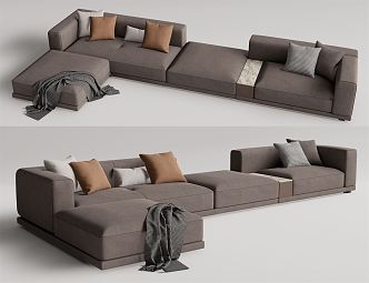 Modern Minotti corner sofa 3d model