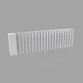 White Retractable Security Gate with Foldable Metal Frame and Sliding Mechanism