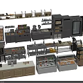 Essential Commercial Kitchen Appliances Including Ovens Refrigerators Display Cases And Worktables