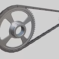 double pitch sprocket 3d model