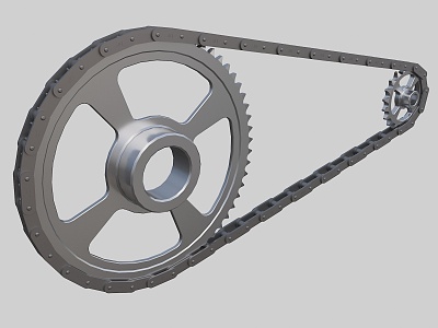 double pitch sprocket 3d model