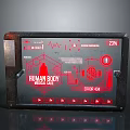 Human Body Medical Care Monitoring Device With Error 404 Display And Vital Signs Graph