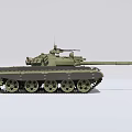Military Tank 3D Model With Armored Features 3d model