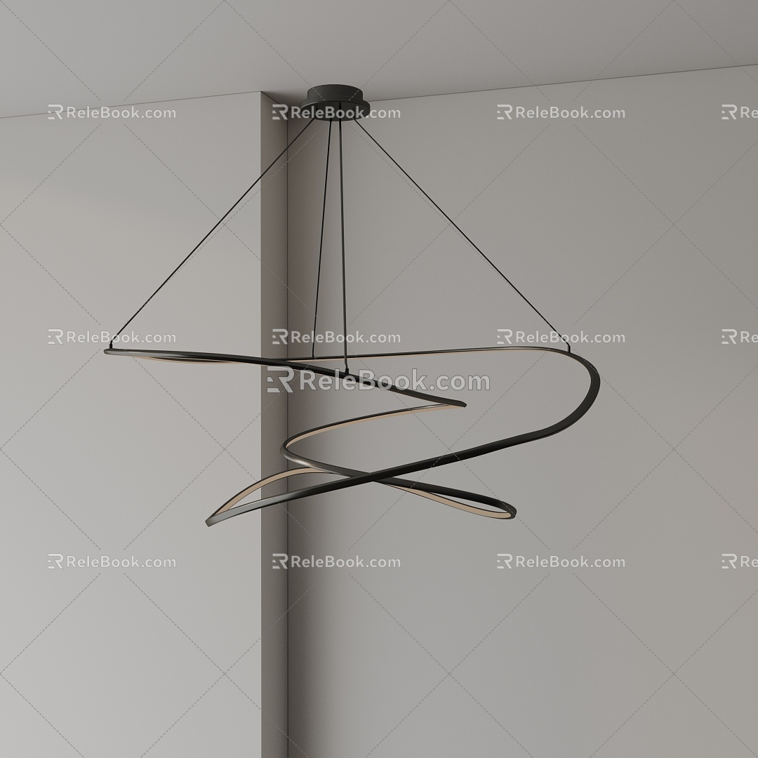 Modern chandelier 3d model