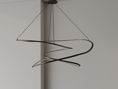 Modern chandelier 3d model