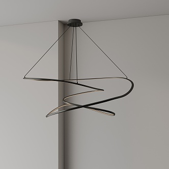 Modern chandelier 3d model