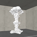 Modern Sculpture Mushroom Cloud Sculpture 3d model