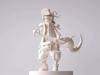 Modern Sculpture Weapon Boy 3d model