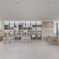 Modern Bright Service Hall With Service Counters Waiting Seats And Large Windows