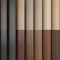 Modern Wooden Wall Panels With Various Colors And Natural Textures For Interior Design