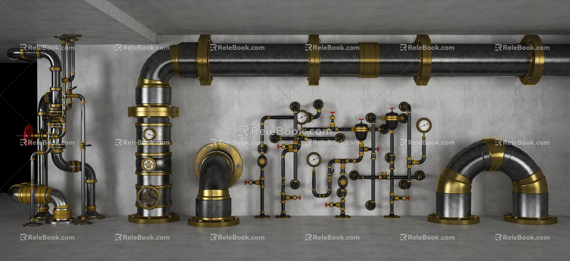 Industrial LOFT Pipe 3d model