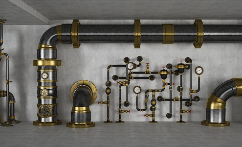 Industrial LOFT Pipe 3d model