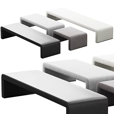 Modern Tacchini bench 3d model