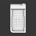 White Hardware Tools Control Panel Enclosure With Durable Buttons And Modern Design