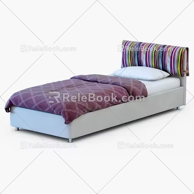 Single Bed 3d model