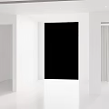 Chinese Style Wooden Cabinet With Shelves And Door In Interior Design
