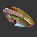 Futuristic Sleek Car Design With Metallic Rose Gold Finish And Aerodynamic Shape
