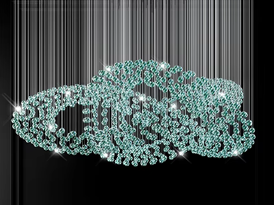 Elegant Modern Crystal Chandelier Featuring Sparkling Clear Crystals And Layered Design 3d model